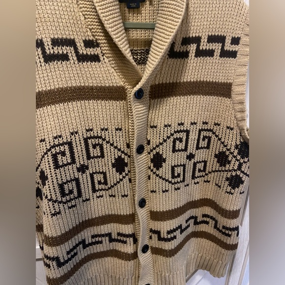 PENDLETON Sweater Men XXL_The Original Westerley Lambs Wool Knit Cardigan Vest - Picture 4 of 10